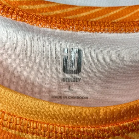 NWT Ideology Juniors Boys Youth Orange Abstract Geometric Tank Top Size L - Picture 3 of 7